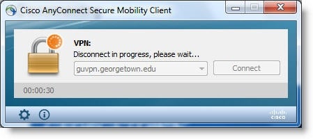 Disconnecting from AnyConnect (Windows) | University Information