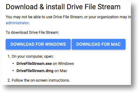 google drive download/for mac