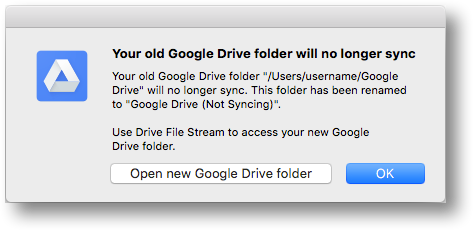 google drive file stream not syncing shared folders
