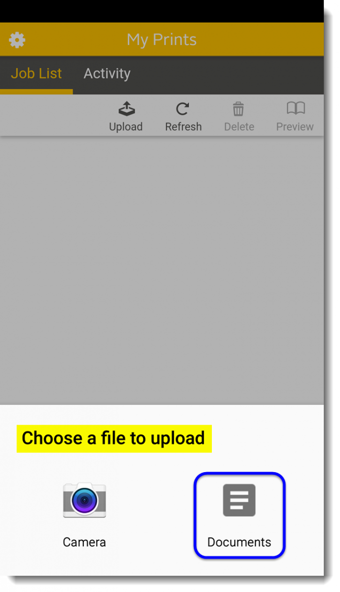 android print document