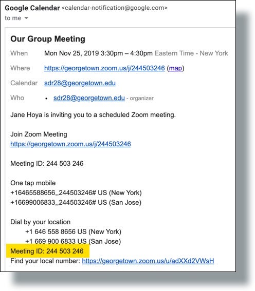 zoom generate meeting id automatically