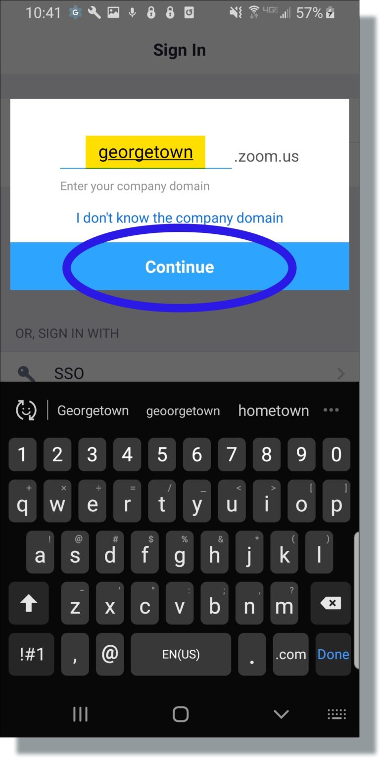 Installing Zoom (Android) University Information Services