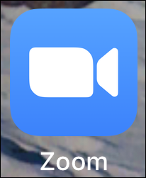 Zoom app on home screen
