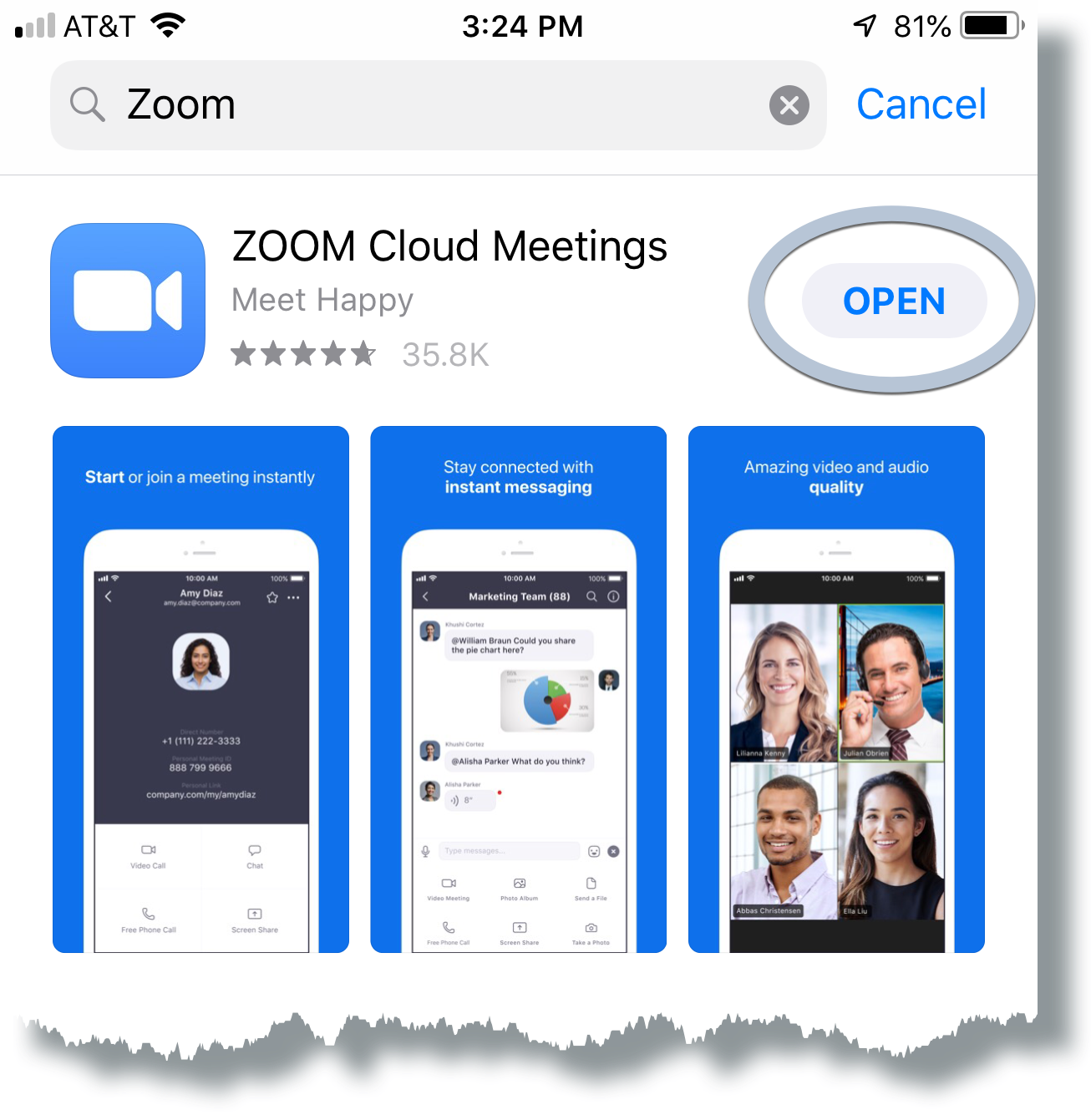 Installing Zoom (iOS) | University Information Services