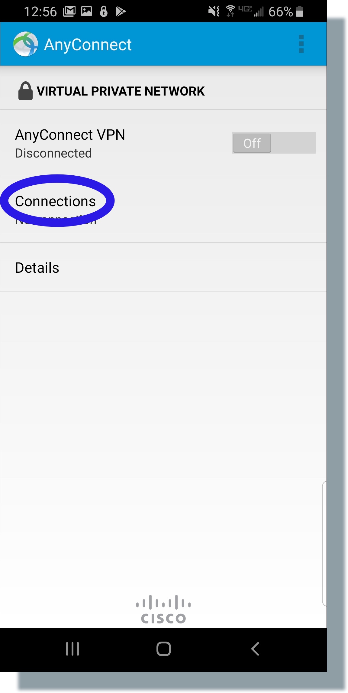 Tap 'Connections'