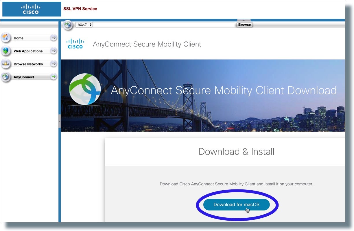 install cisco anyconnect