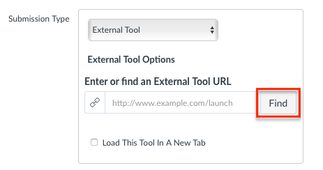 find external tool