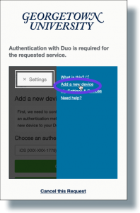 add duo admin account to another dvice