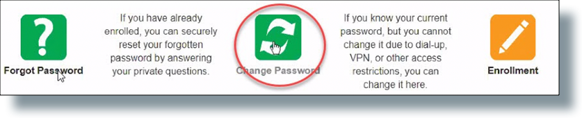 Click 'Change Password'