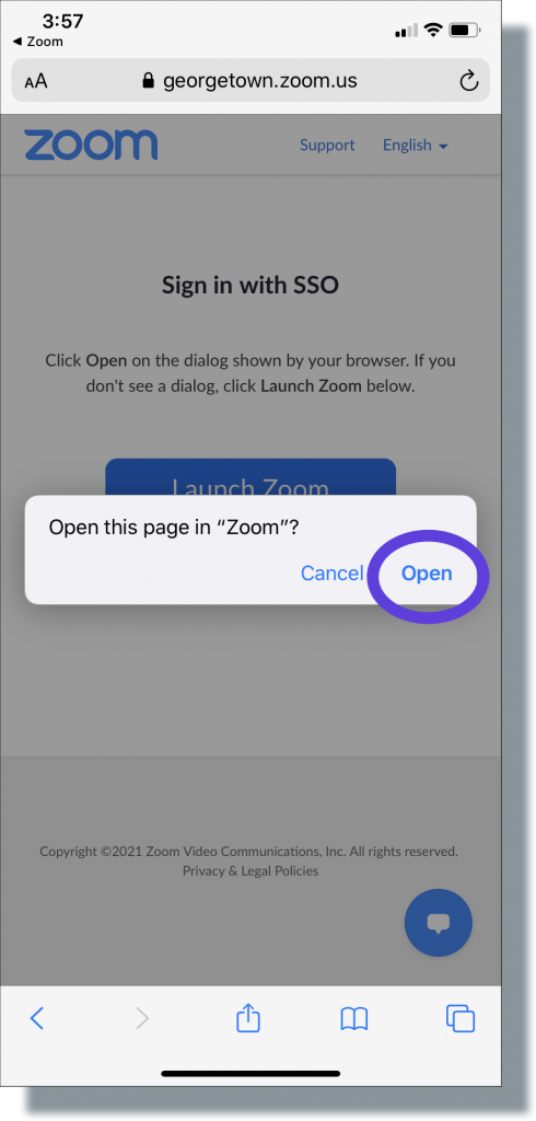 download the new for ios Zoom 5.15.6