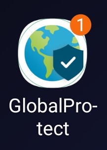 Image of Global Protect VPN icon. Tap to open VPN app.