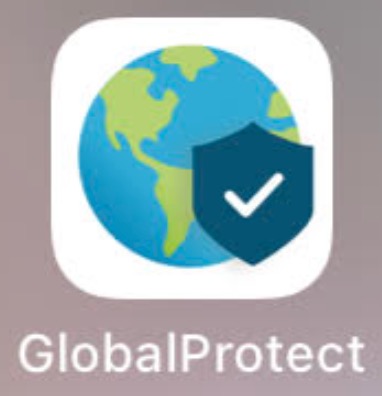 Image of Global Protect VPN app icon. Tap to open the VPN app.