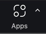 Zoom 'Apps' Host Meeting Control icon.