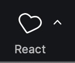 Zoom 'React' Host Meeting Contol icon.