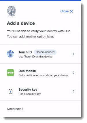 Steps for adding a Mac Device